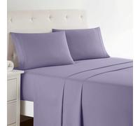 Clara Clark, Premier 1800 Three Line Collection, Set Lenzuola Deluxe in Microfibra, Lavender, King Size