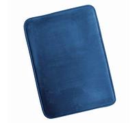 Clara Clark Tappetino Memory Foam Tappeto da Bagno Ultra Morbido Antiscivolo e Assorbente, Pile in Velluto, Blu Reale, 17 x 24