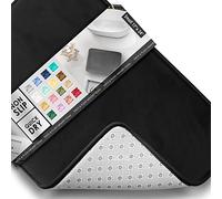 Clara Clark Tappeto da bagno in velluto, in memory foam, antiscivolo, lavabile in lavatrice, si asciuga rapidamente, tappetino da bagno ultra morbido, 43 x 61 cm, nero