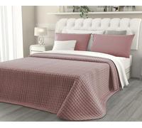 CLARA HOME Trapuntino Una Piazza e Mezza Colore Cipra, Copriletto in Velluto Cinigliato Manopesca, Trapunta Leggera Mezza Stagione, Copriletto Trapuntato, Made in Italy