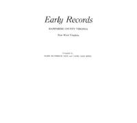 Clara McCormack Early Records, Hampshire County, Virginia, Now West (Tascabile)