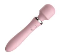 CLARA MORGANE - Wand | Massaggiatore elettrico vibrante | senza fili | 10 modalità di vibrazione | Impermeabile | Silenzioso | Ricaricabile | Rilassamento muscolare | Massaggio Nuco, Spalla schiena | Donna | Rosa
