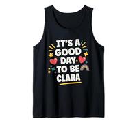 Clara Personalized Retro Girls Custom Clara Name Canotta