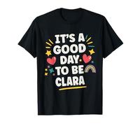 Clara Personalized Retro Girls Custom Clara Name Maglietta
