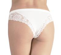 CLARABEL - 3/6 Slip Brasiliana con Pizzo in Cotone Modal Donna, Mutande Intimo Donna Brasiliana - Made in Italy- CB.201 (6pz_Bi_L/5)