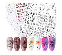 Claral 36 PZ Nail Stickers Decalcomanie Set Lettere Sexy Girl Flowers Acqua Trasferimento Acqua Slider Nail Art Foil Decoration Tattoo Manicure TR1561-1 Claral