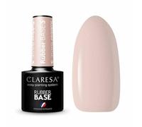 Claresa Base Rubber 3 5ml automodellante con fibre di vetro da utilizzare sia per coperture oppure per allungamenti massimo di 1 cm