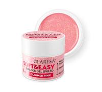 CLARESA Gel bud SOFT&EASY BUILDER GEL 45 g GLIMMER PINK