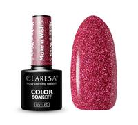 Claresa Make a Wish 5 - Smalto ibrido per unghie, creme glitterate, 5 g
