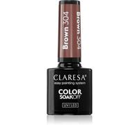 Claresa SoakOff UV/LED Color Brown gel smalto colore 304 5 g