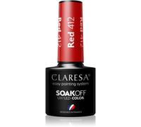 Claresa SoakOff UV/LED Color River gel smalto colore Red 412 5 g