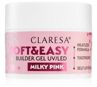 Claresa Soft&Easy Builder Gel Strato di base in gel per le unghie colore Milky Pink 45 g