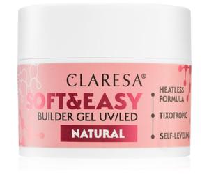 Claresa Soft&Easy Builder Gel Strato di base in gel per le unghie colore Natural 45 g
