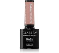 Claresa Rubber Base 10 5ml aumodellante con fibre di vetro da utilizzare sia per coperture oppure per allungamenti di massimo 1 cm