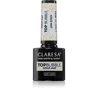Claresa UV/LED Top Bubble gel smalto coprente opaco colore Gold 5 g