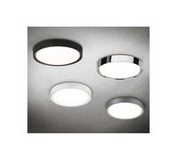 CLARIMO PLAFONIERA ROTONDA IP44 D33 LED 18W LUCE 3000K 4 FINITURE COLORE