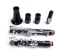 Clarinet Per Principianti Clarinetto Professionale In Ebano Tono Sib 17/18 Tasti In Grenadilla Placcato Argento In Legno Massello Sib Klarnet(18 Keys)