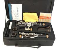 Clarinet Per Principianti Clarinetto Sib Tone Legno Ebano Placcato Argento 18 Chiavi Placcate Argento Grenadilla Sib(A)