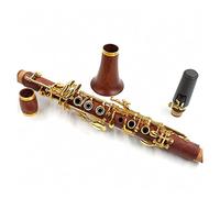 Clarinetti Clarinetto EB Tone Redwood Clarinet Buon Suono Clarinetto Intermedio (Color : Gold plated keys)