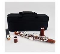 Clarinetti Clarinetto EB Tone Redwood Clarinet Buon Suono Clarinetto Intermedio (Color : Silver plated keys)