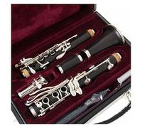 Clarinetti In Sib Legno Ebano Placcatura Argento Chiave Strumenti Musicali Custodia Bocchino Ance Clarinetti