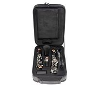Clarinetto A 17 Tasti In Si Bemolle Bianco Rame Argentato Con Corpo In Ebano, Custodia E Accessori Clarinetto per Principianti
