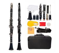 Clarinetto BB. ABS B. Clarinetto Piatto Set Di Otto Colori Clarinetti (Color : Black)