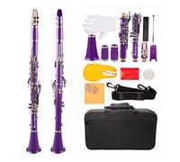 Clarinetto BB. ABS B. Clarinetto Piatto Set Di Otto Colori Clarinetti (Color : Purple)