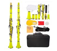 Clarinetto BB. ABS B. Clarinetto Piatto Set Di Otto Colori Clarinetti (Color : Yellow)