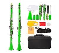 Clarinetto BB. ABS B. Clarinetto Piatto Set Di Otto Colori (Color : Green)