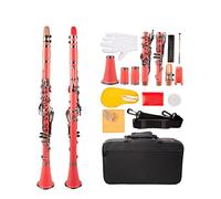 Clarinetto BB Rosa 17-chiave Addominali Clarinetto Kit Nickel Placcato Cupronickel Con Clarinetto + Canne + Cinturino + Custodia + Custodia Clarinetti