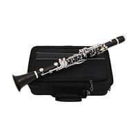 Clarinetto C Tone 17 Keys Ebano In Legno In Legno Placcato Con Custodia Clarinetti (Color : Light Grey)