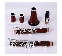 Clarinetto Che Cade Tune B, Palissandro In Mogano BB Clarinetto Silvering Keys In Legno Massello Clarinetti (Color : M12)