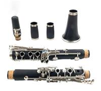 clarinetto Clarinet Ebonite/Hard Rubber 17 nickel-plated white copper alloy Keys Woodwind Instrument