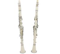 clarinetto Clarinetto A 20 Tasti Di Colore Bianco In Sib Strumento Per Clarinetto A 17 Pulsanti In Sib Strumento Per Clarinetto A 20 Pulsanti BB (Color : 17Key White)