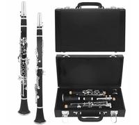Clarinetto Clarinetto Basso Continuo A 17 Tasti Ance Nere In Bachelite Con Custodia Strumento Zero(C)