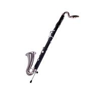 Clarinetto Clarinetto Basso In Si Bemolle Clarinetto A Tubo Nero Strumento Per Principianti In Bachelite Placcato Argento