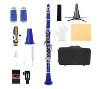 Clarinetto Clarinetto In Sib A 17 Tasti Tonalità Discendente Placcato Argento Colore Blu Cielo(2)