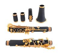 clarinetto Clarinetto in Sib laccato oro 17 tasti Clarinetto nero