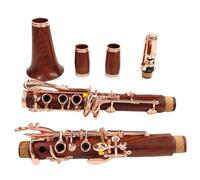 Clarinetto Clarinetto Professionale Palissandro BB/Chiavi Placcate Oro Rosa/Sequoia Sib Klarnet(16)