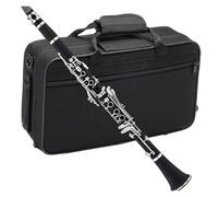 Clarinetto Clarinetto Sib 17 Tasti Strumento Bachelite Chiavi Nichelate Con Tracolla Panno Custodia Accessorio
