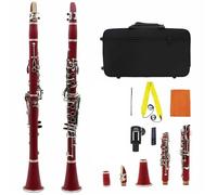 Clarinetto Clarinetto Sib Professionale A 17 Tasti Per Esibizioni Da Concerto Con Kit Ance Accessori(6)