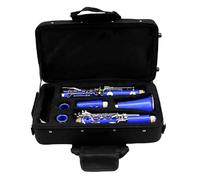 Clarinetto Clarinetto Sib Sky Blue 17 Tasti Set Completo Con Custodia Rigida E Custodia Morbida