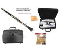 CLARINETTO COMET 400140 SIb 17 CHIAVI DOPPIO BARILOTTO 10 ANCE OMAGGIO eASTUCCIO