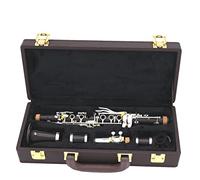 Clarinetto EB 17 Clarinetto Ebano Clarinetto In Legno Placcato Argento Placcato Tono Dolce Clarinetti (Color : Army Green)