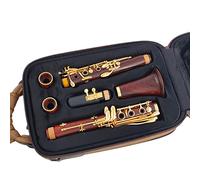 Clarinetto In Legno Guatamalasense/Cocobolo BB Placcato Oro 18 Tasti Sib Klarnet Clarinete Clarinetti (Color : Cocobolo)
