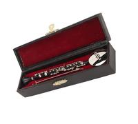 Clarinetto In Miniatura Con Supporto E Custodia Mini Modello Di Strumento Musicale Ornamento 16 Cm/6,3 Pollici Mini replica strumento musicale