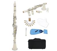 Clarinetto In Sib Con 17 Chiavi Nichelate, Clarinetto For Principiante For Studenti B-flat, Include Custodia, Kit For La Pulizia Delle Ance E Del Clarinetto, Materiale ABS