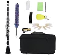 Clarinetto Nero A 17 Tasti In Si Bemolle Chiavi Nichelate Con Corpo In Tubo ABS Clarinetto Con Accessori Clarinetto per Principianti