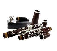 Clarinetto per principianti Clarinetto clarinetto strumento si bemolle corpo in mogano clarinetto con chiave placcata argento